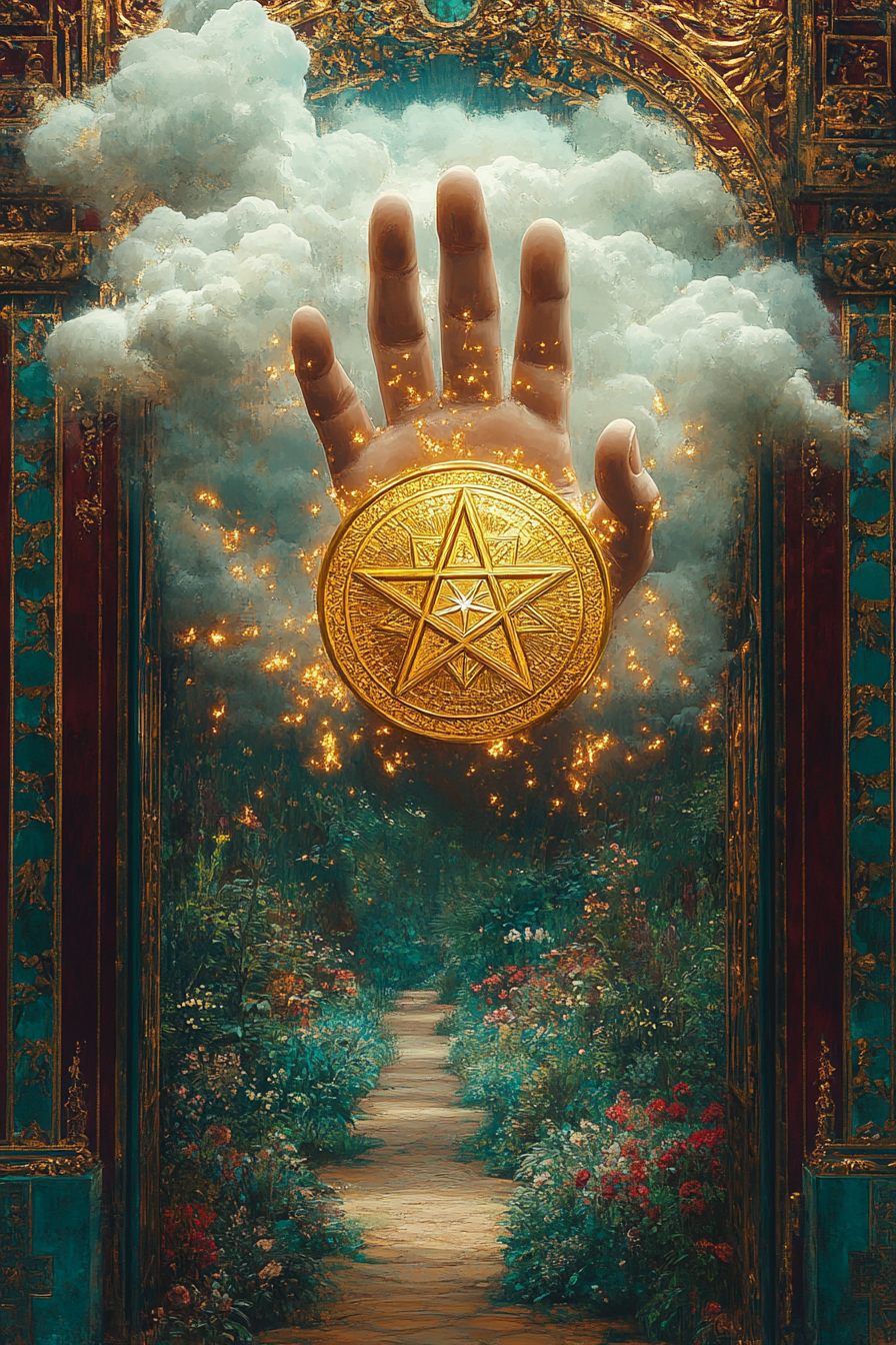 Ace of Pentacles — illustration from The 4th Tarot