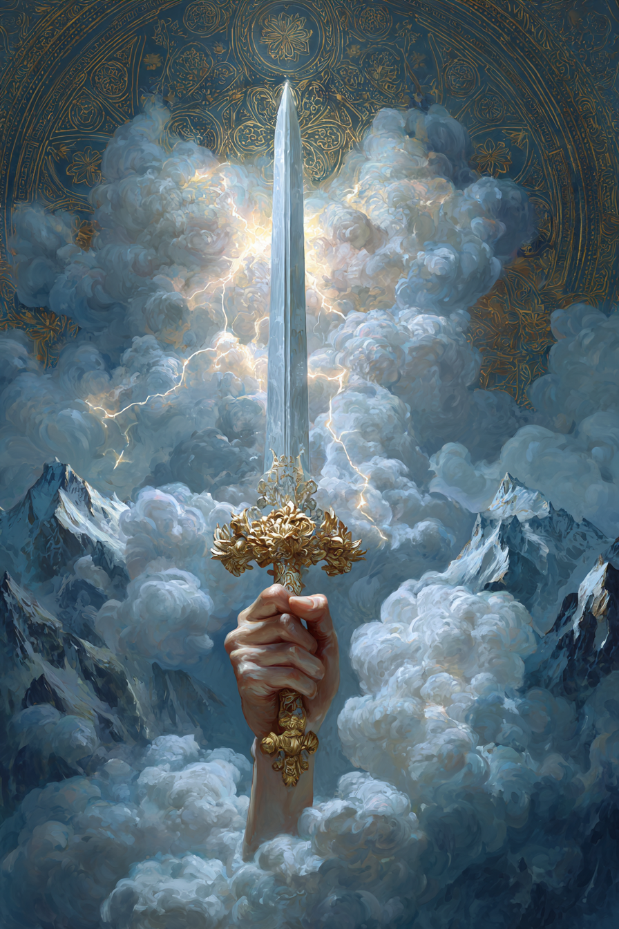 Ace of Swords — illustration from The 4th Tarot