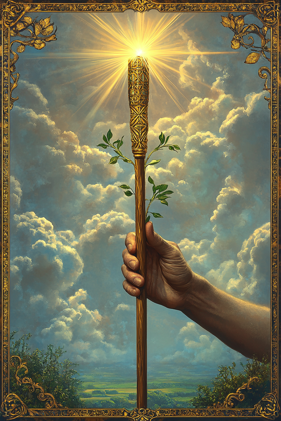 Ace of Wands — illustration from The 4th Tarot