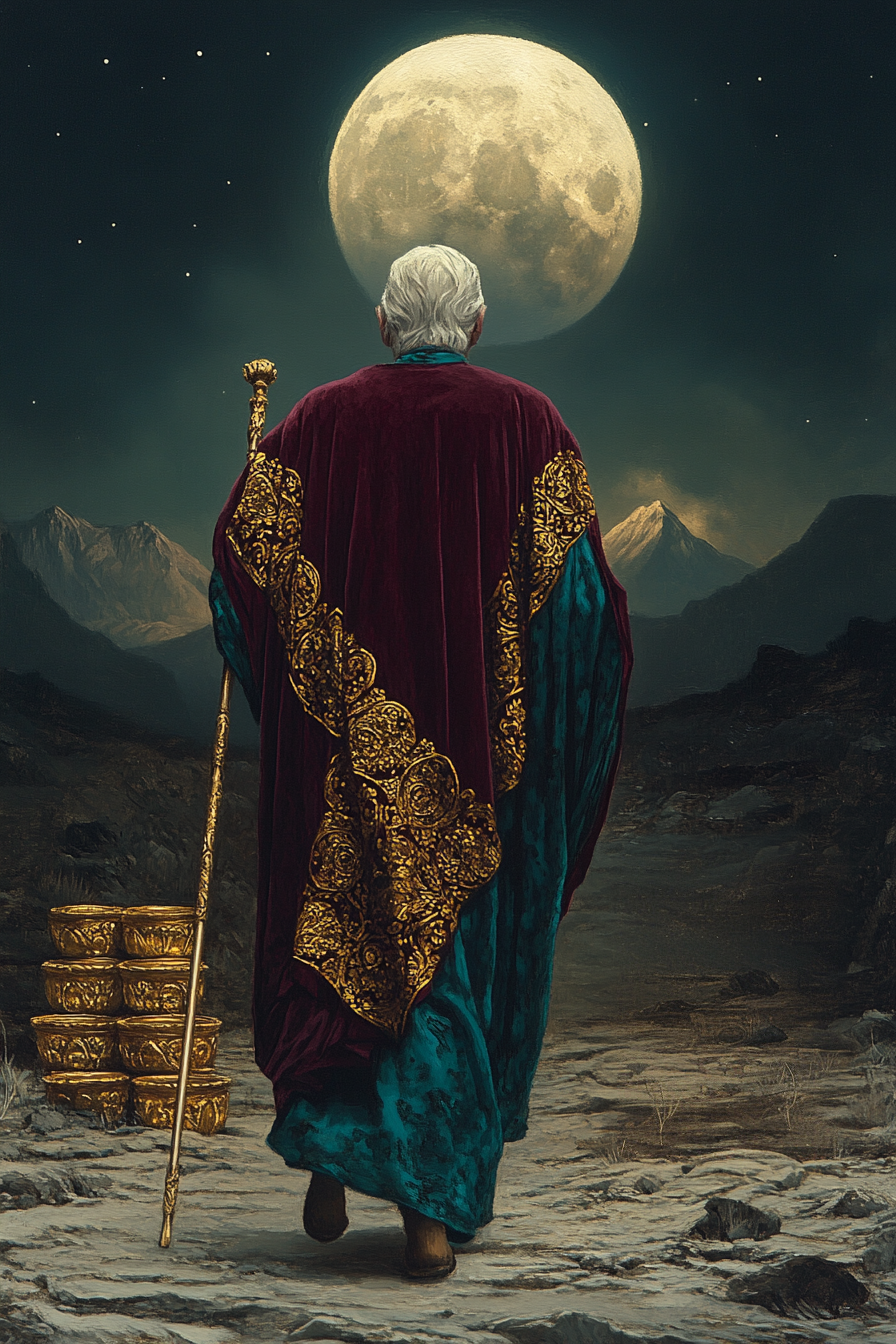 Eight of Cups — illustration from The 4th Tarot