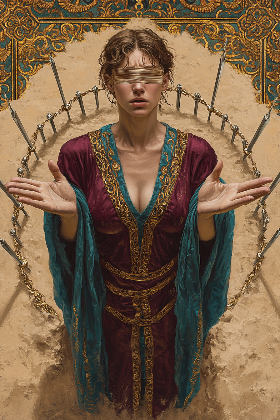 Eight of Swords — illustration from The 4th Tarot