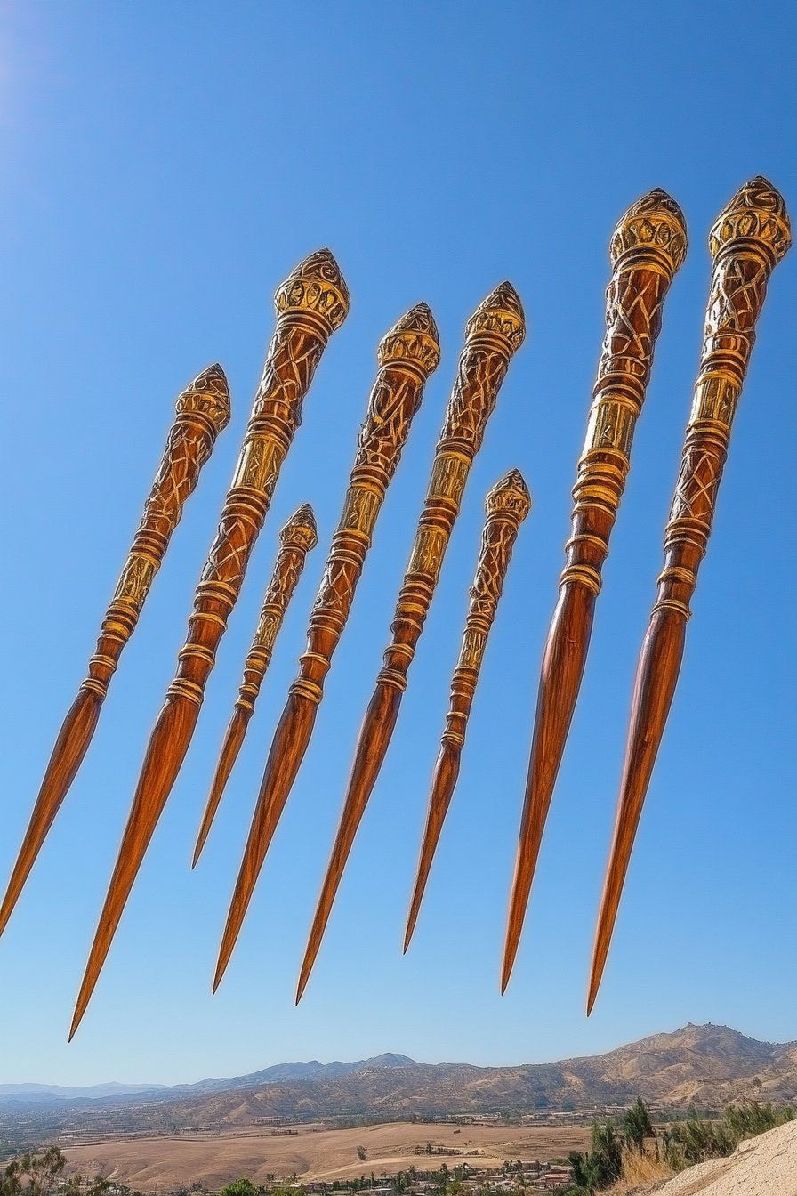 Eight of Wands — illustration from The 4th Tarot
