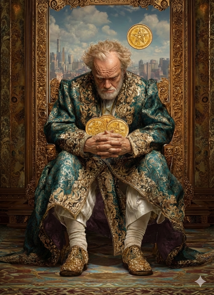 Four of Pentacles — illustration from The 4th Tarot