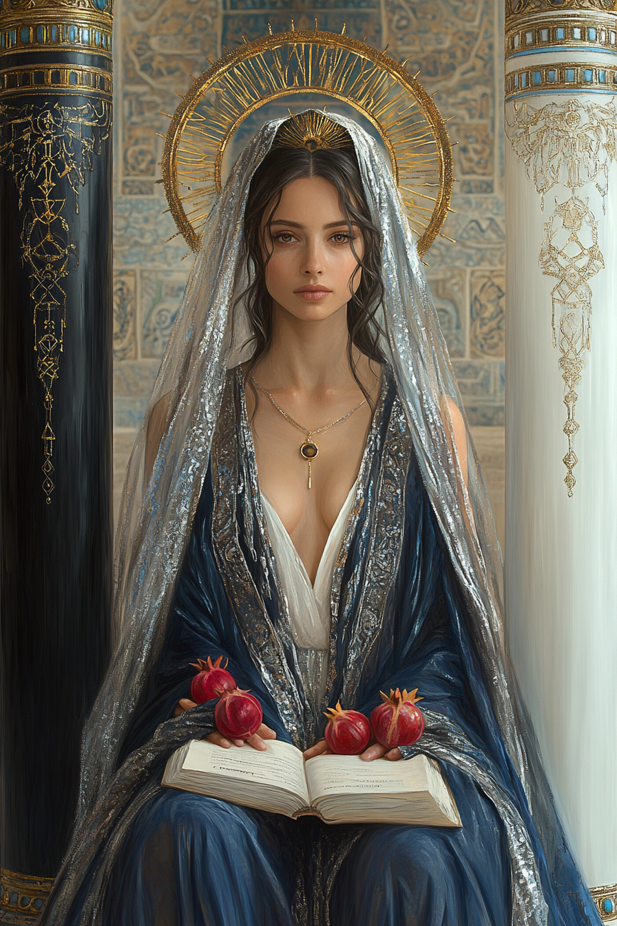 The High Priestess — illustration from The 4th Tarot