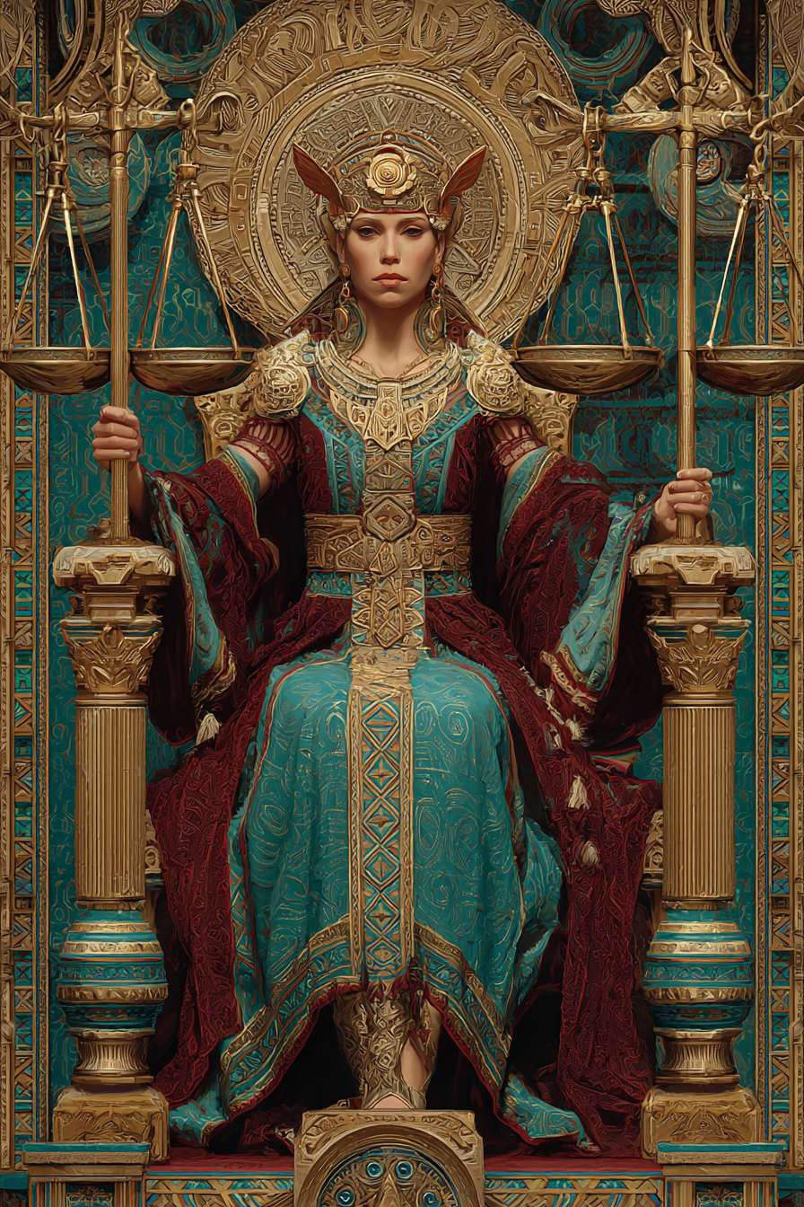Justice — illustration from The 4th Tarot