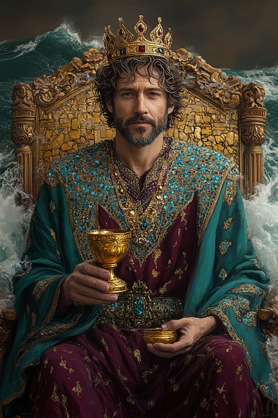 King of Cups — illustration from The 4th Tarot
