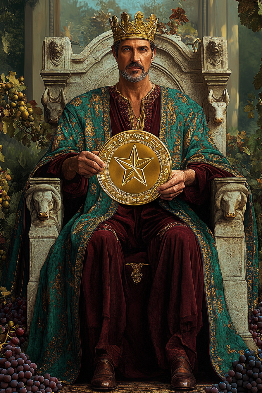 King of Pentacles — illustration from The 4th Tarot
