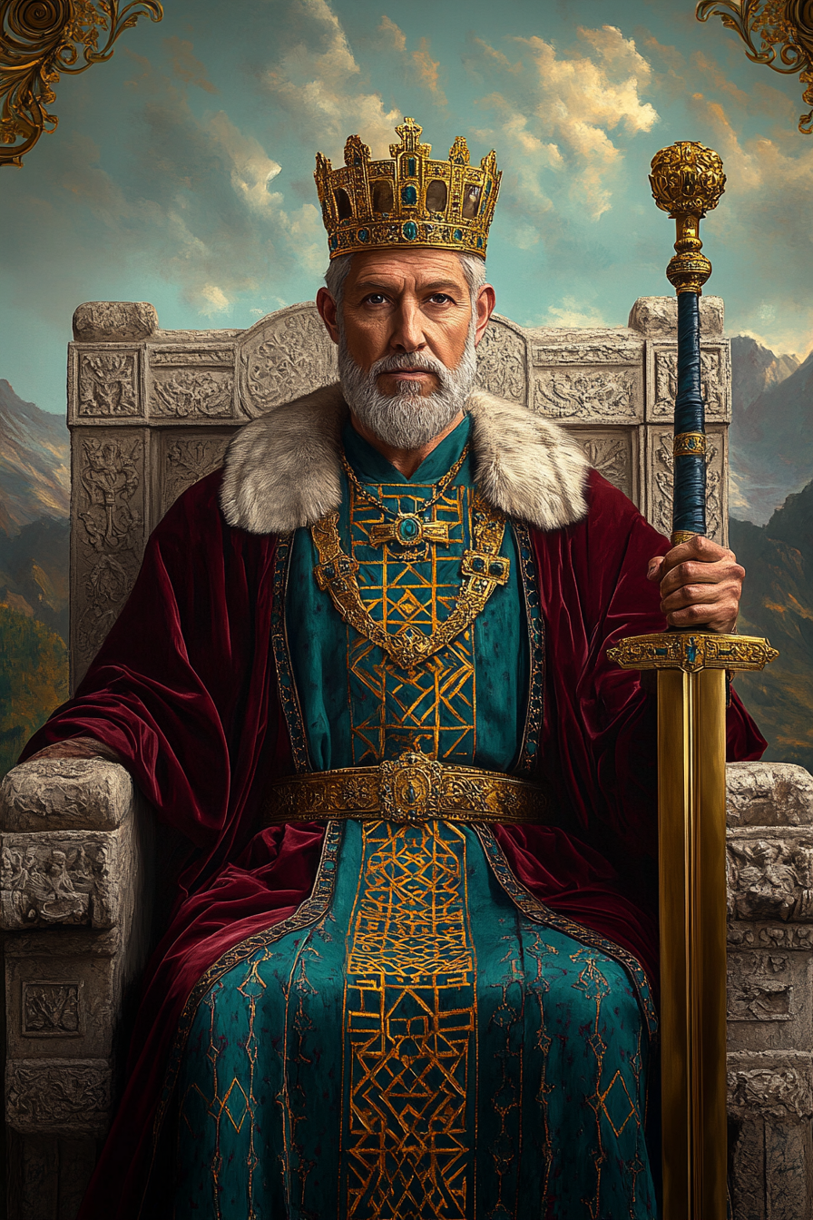 King of Swords — illustration from The 4th Tarot
