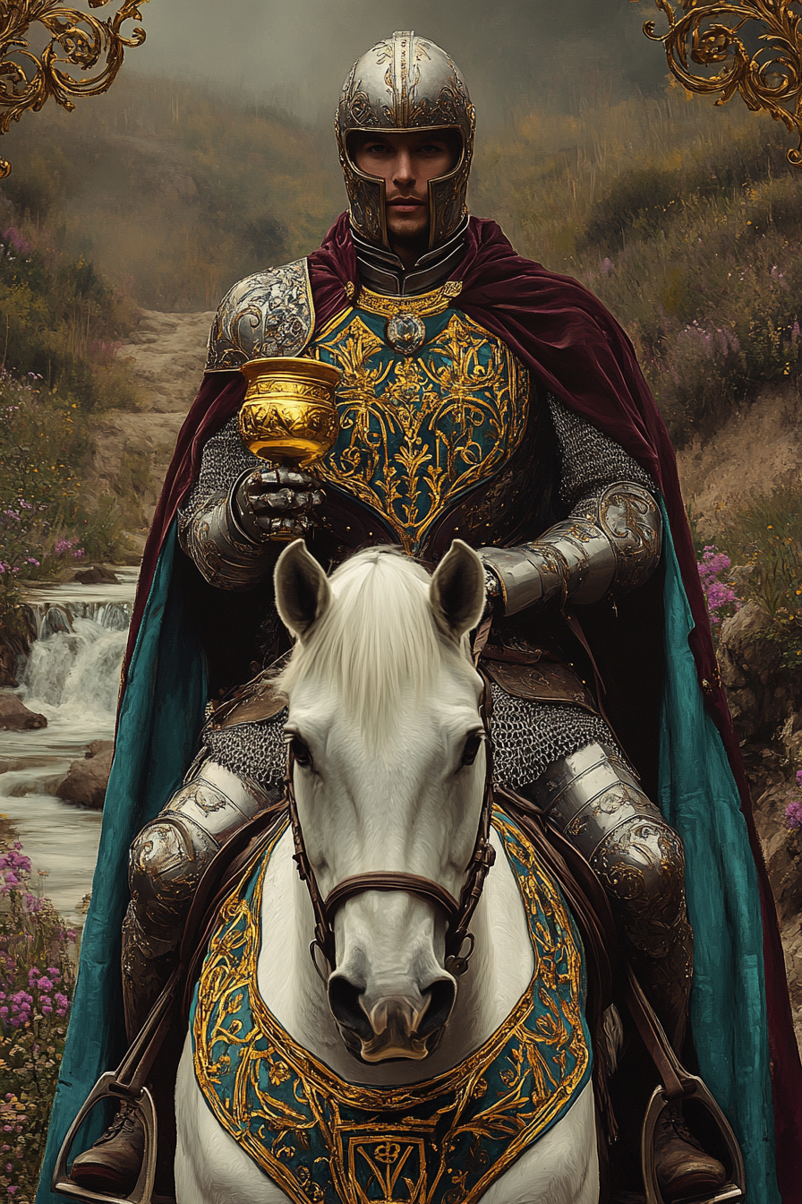 Knight of Cups — illustration from The 4th Tarot