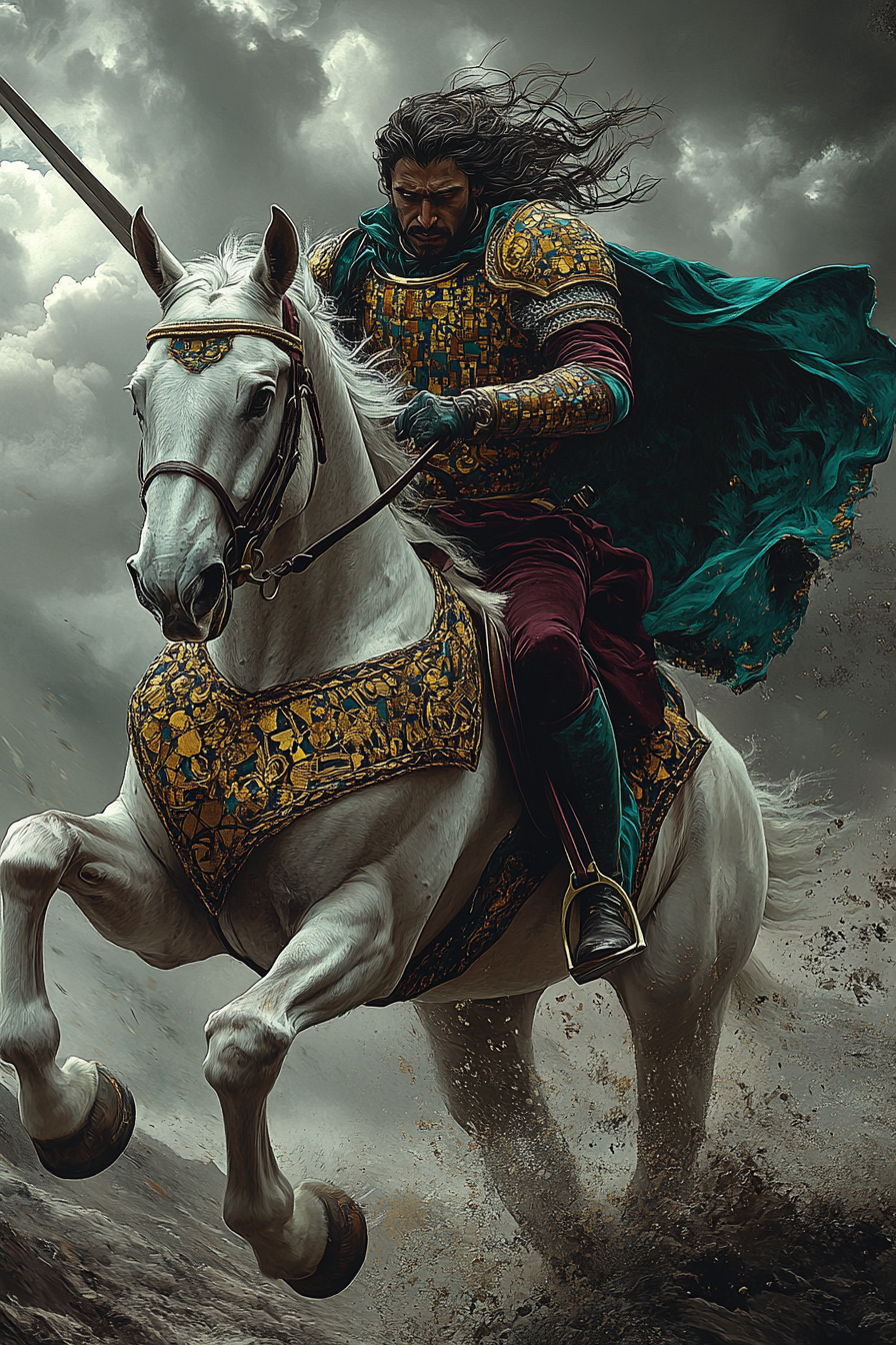 Knight of Swords — illustration from The 4th Tarot