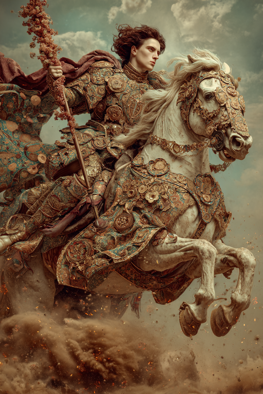 Knight of Wands — illustration from The 4th Tarot