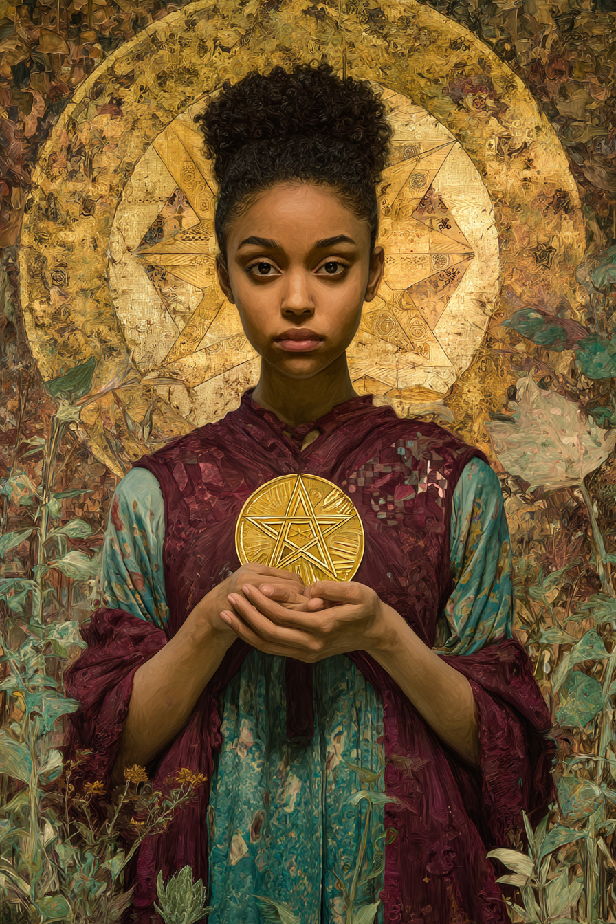Page of Pentacles — illustration from The 4th Tarot