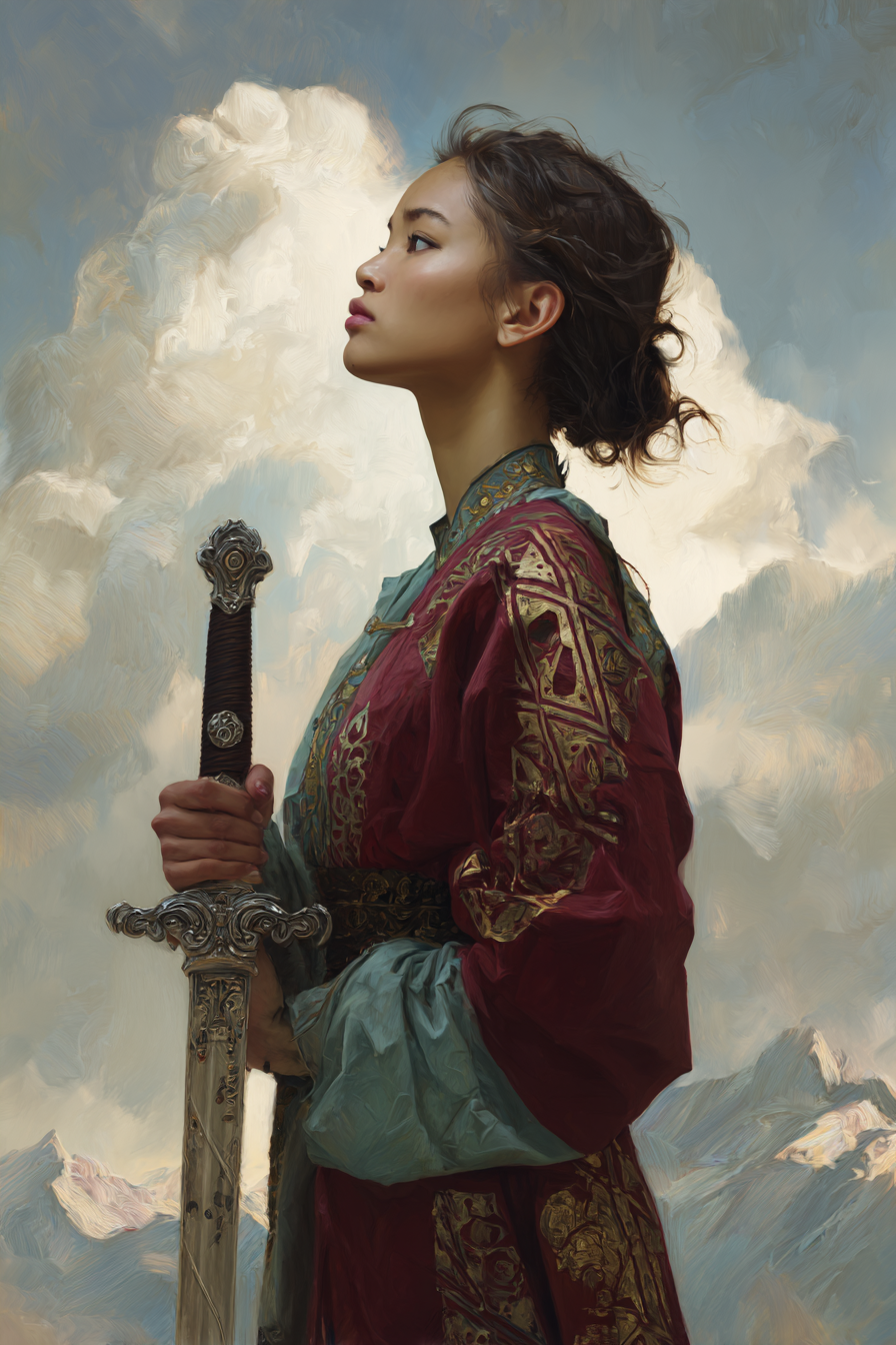Page of Swords — illustration from The 4th Tarot