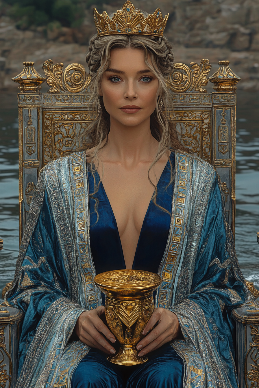 Queen of Cups — illustration from The 4th Tarot