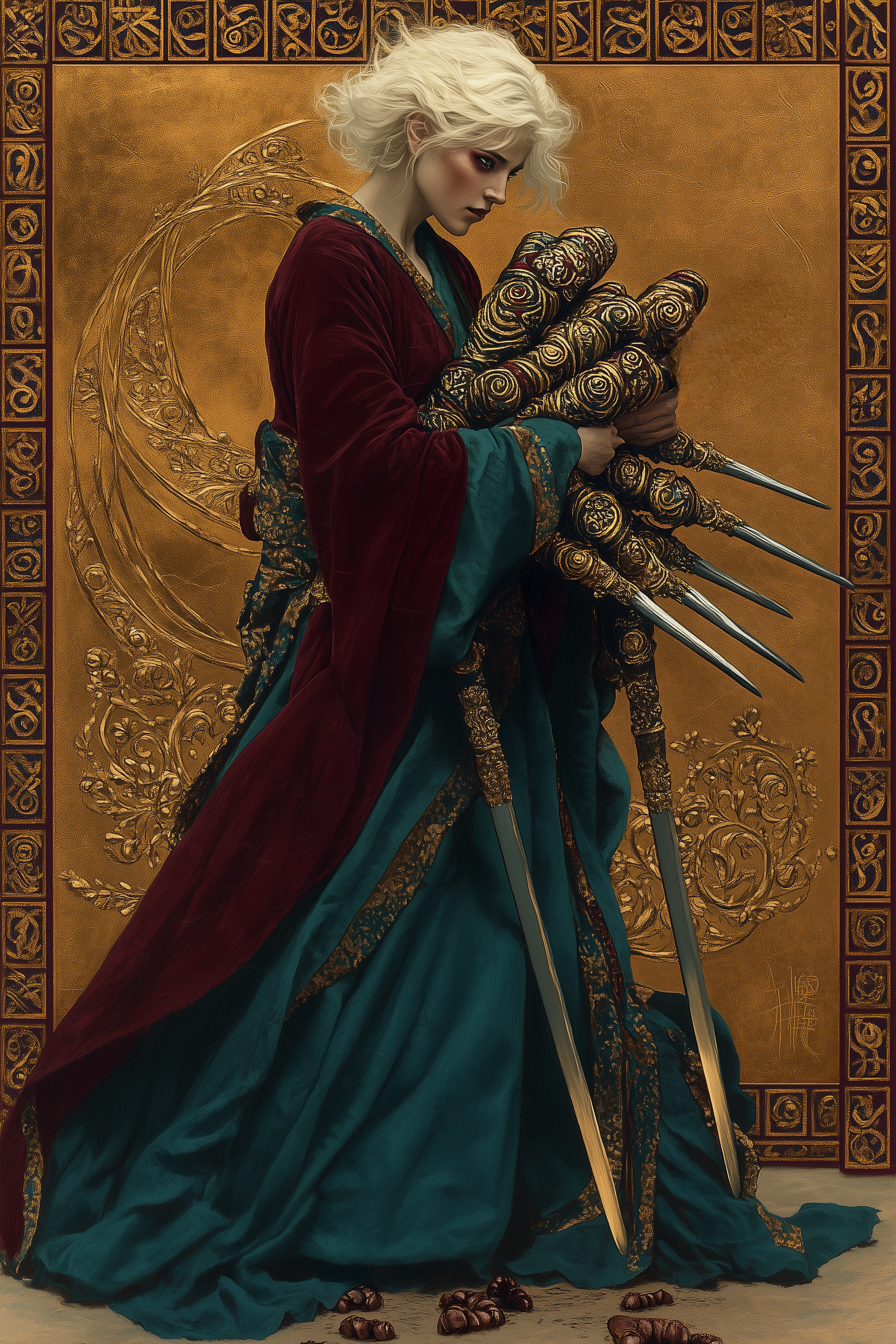 Seven of Swords — illustration from The 4th Tarot
