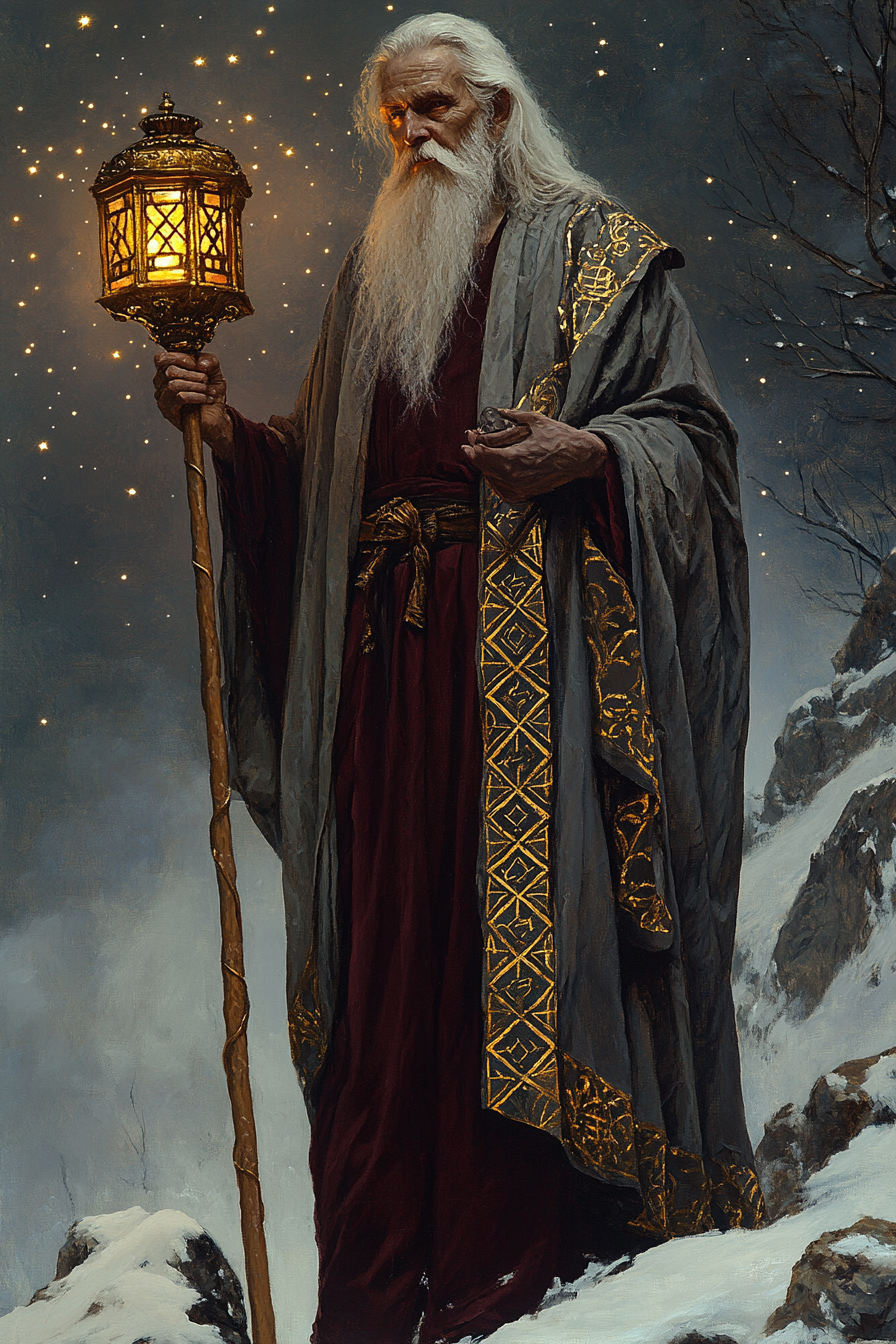 The Hermit — illustration from The 4th Tarot